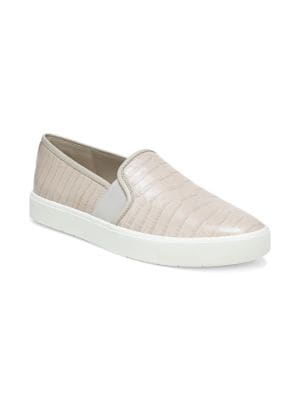 Vince Women's Blair Croc-Embossed Leather Slip-on Sneakers