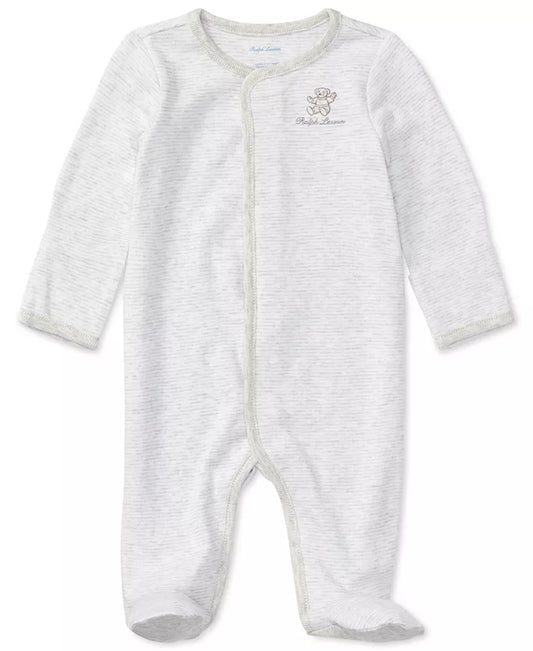 Polo Ralph Lauren Baby Boys & Girls Striped Cotton Bear Coverall