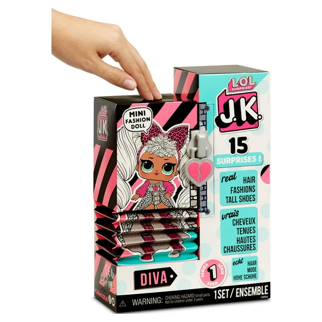 LOL Surprise JK Diva Mini Fashion Doll with 15 Surprises