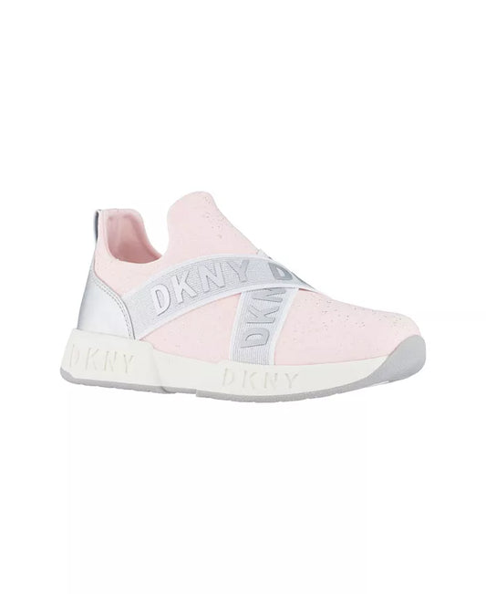 DKNY Little Girls Maddie Stretch Sneakers