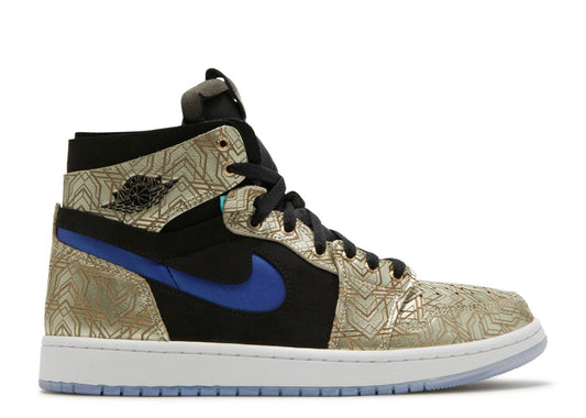 АIR JORDAN 1 ZOOM COMFORT GOLD LASER SNEAKER SHOES