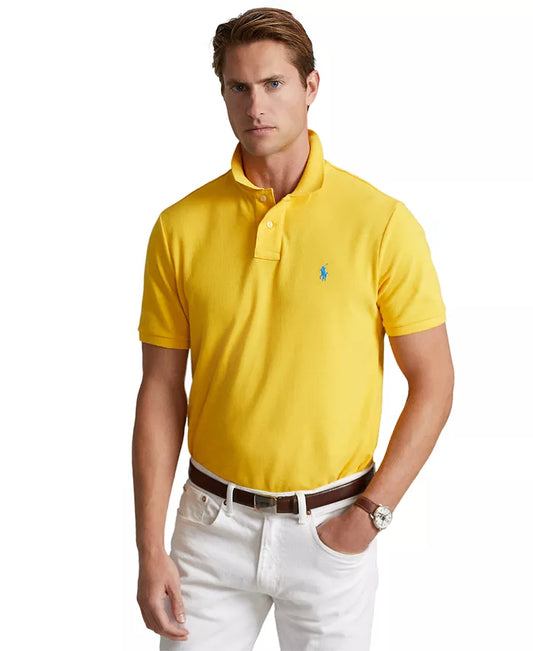 POLO RALPH LAUREN Men's Classic-Fit Mesh Polo - YELLOW FIN