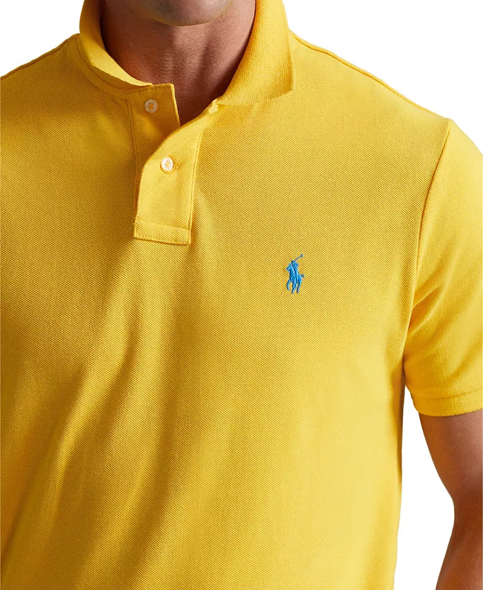 POLO RALPH LAUREN Men's Classic-Fit Mesh Polo - YELLOW FIN