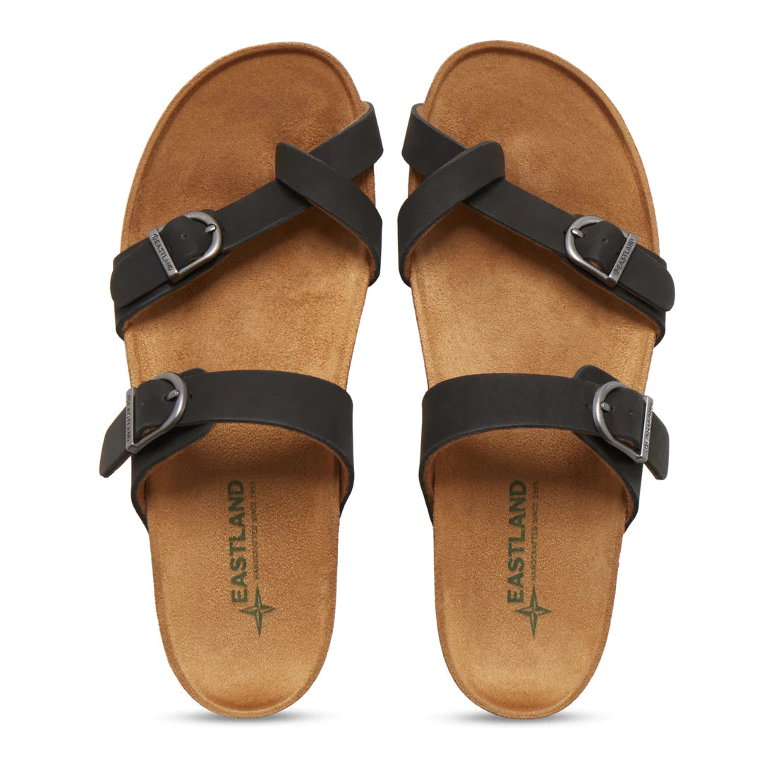 Eastland Women's Tiogo Buckle Strap Thong Sandal Shoes