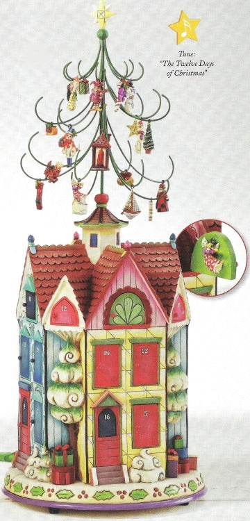 Jim Shore 4011373 12 Days of Christmas Musical Decor