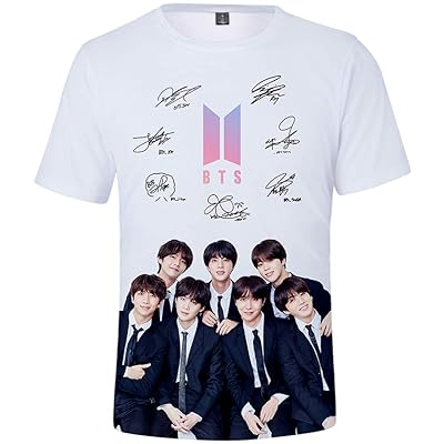 Bettydom Girls Fashion Tee Shirts Kpop BTS Shirts J-Hope RM Jimin V Jung Kook Inspired by Bangtan Boys