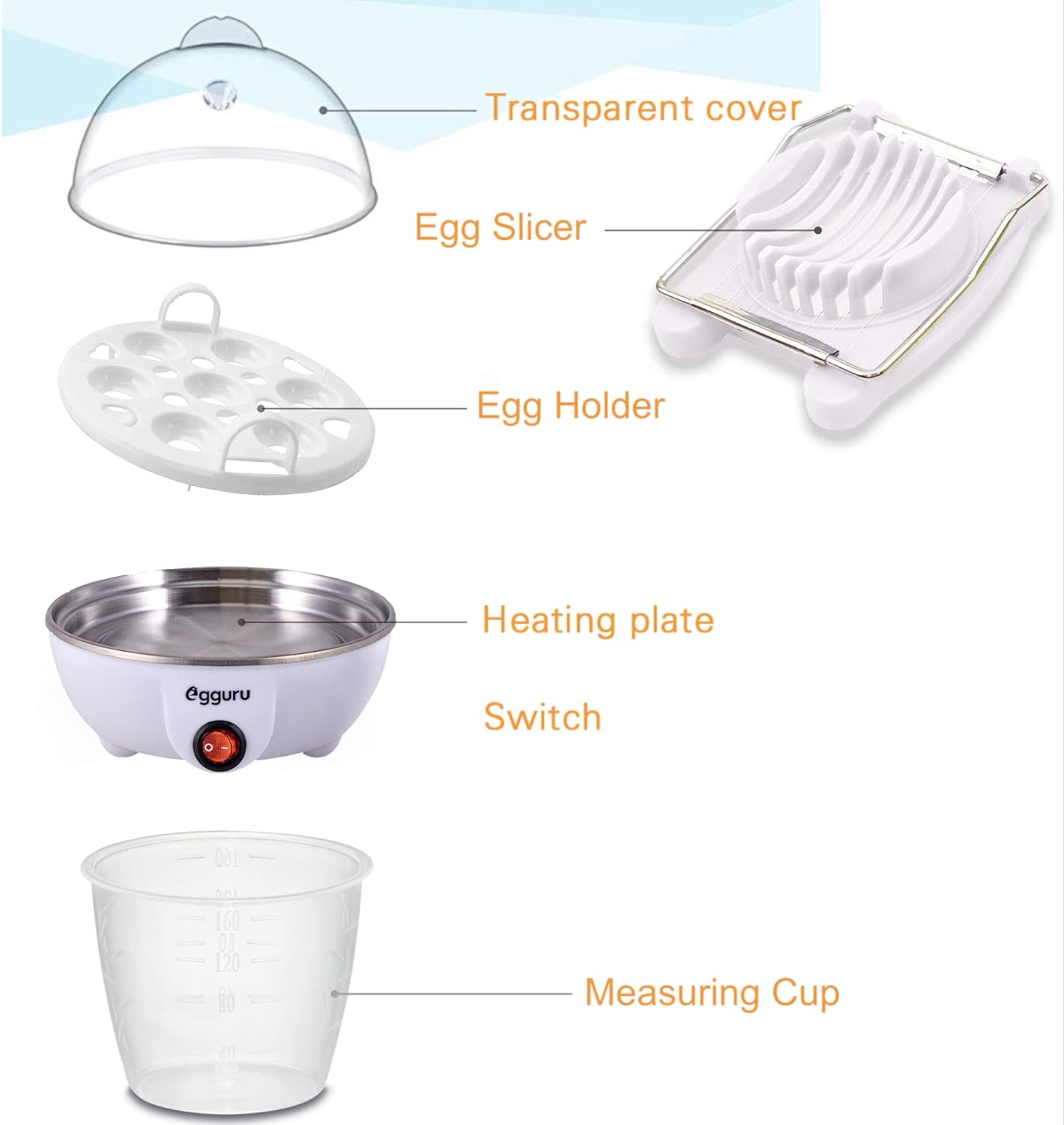 Egguru Electric Egg Cooker Boiler Maker