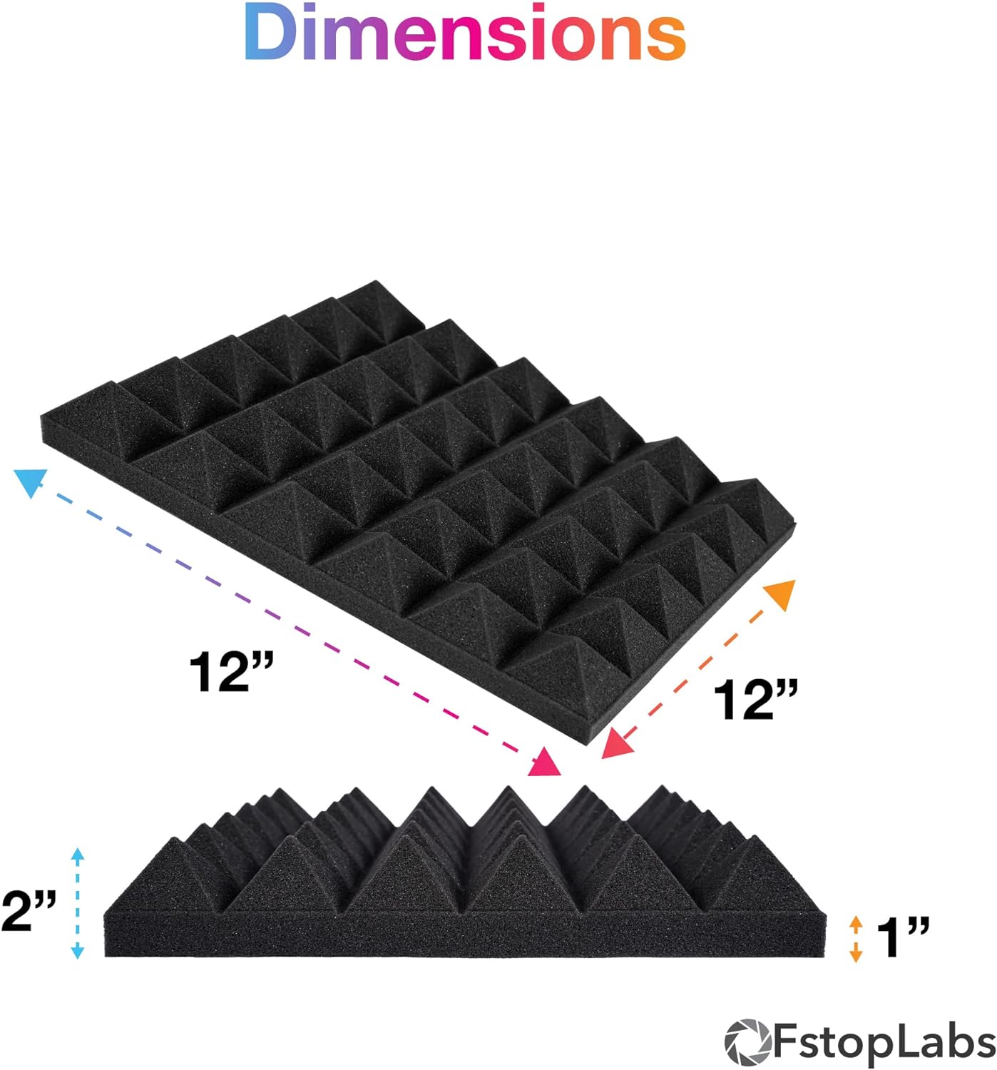 Acoustic Panels, Acoustic Foam Panels, Studio Wedge Tiles, Sound Panels wedges Soundproof