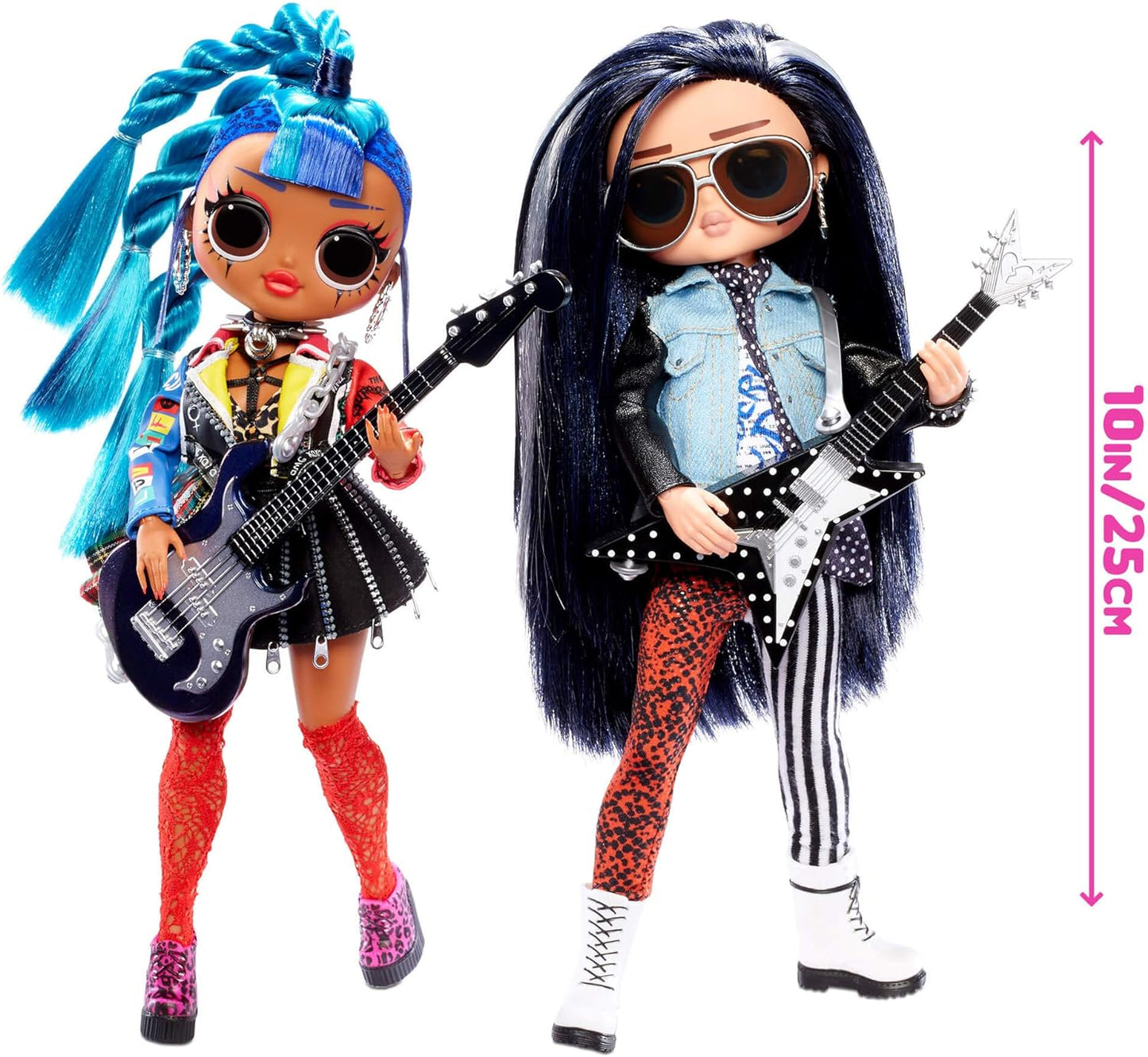 LOL. Surprise! O.M.G. Remix Rocker Boi and Punk Grrrl 2 Pack – 2 Fashion Dolls with Music