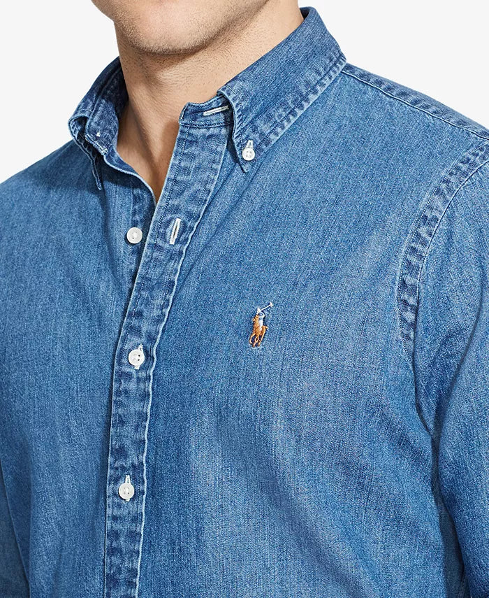 POLO RALPH LAUREN Men's Classic-Fit Denim Shirt