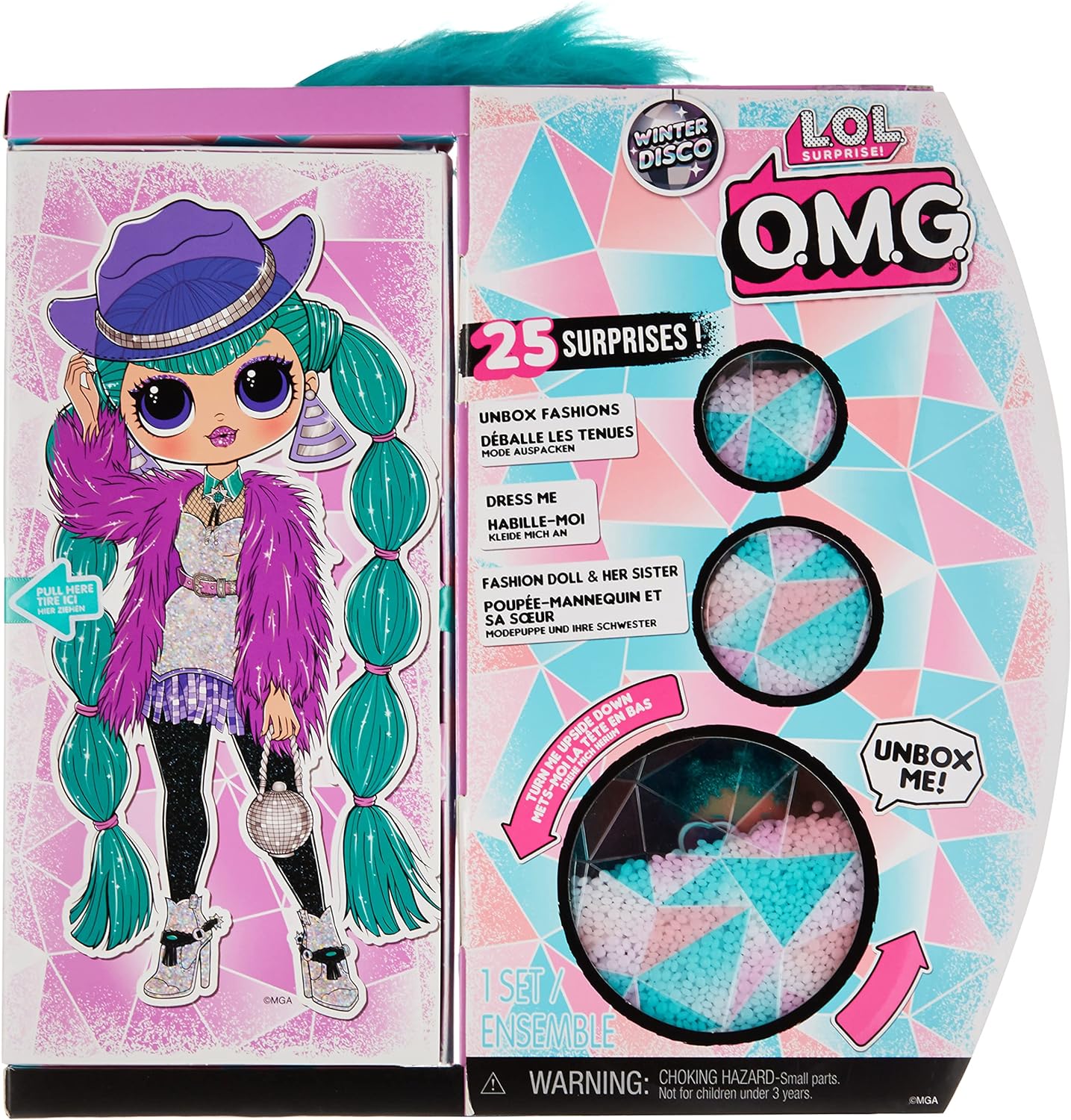 LOL Surprise! O.M.G. Winter Disco Cosmic Nova Fashion Doll & Sister Winter Chill