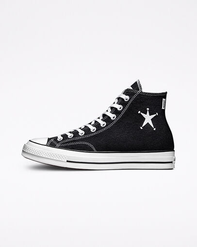 Converse Stussy X Chuck 70 High 'Black' Shoes