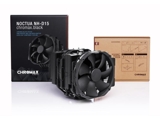 Noctua NH-D15 chromax.black, Dual-Tower CPU cooler (140mm, Black)