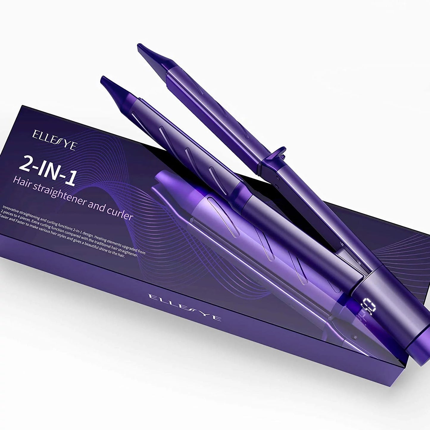 ELLESYE HAIR STRAIGHTENER AND CURLER 2 IN 1