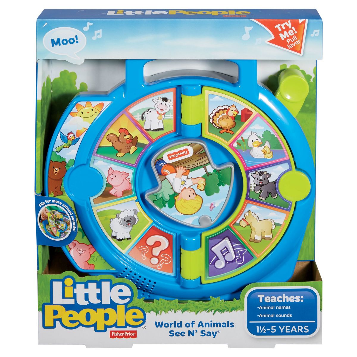 Fisher-Price Little People World of Animals See 'N Say - English Editon Multi Toy