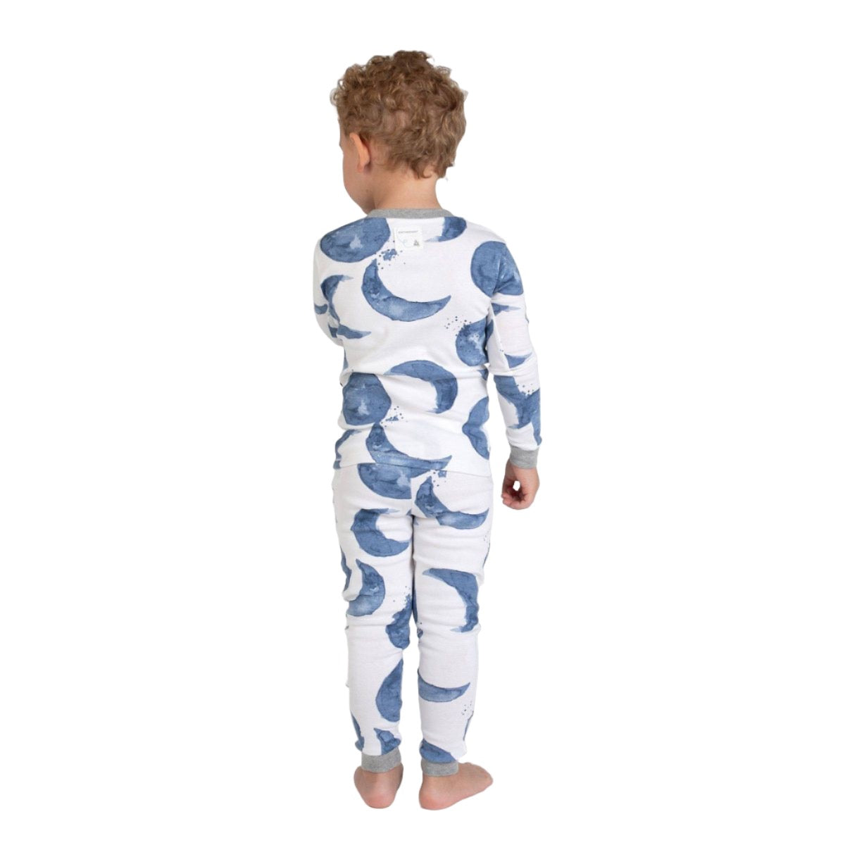 Burt's Bees Baby® Toddler Boys' Hello Moon Organic Cotton Snug Fit Pajama Set