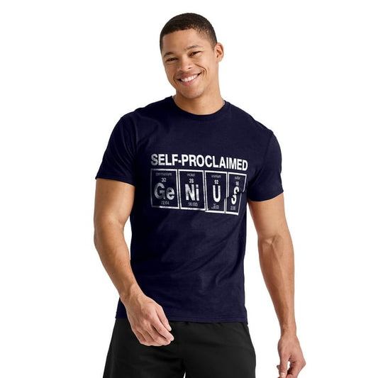 Hanes Men's Science Periodic Table Genius Short Sleeve Graphic T-shirt