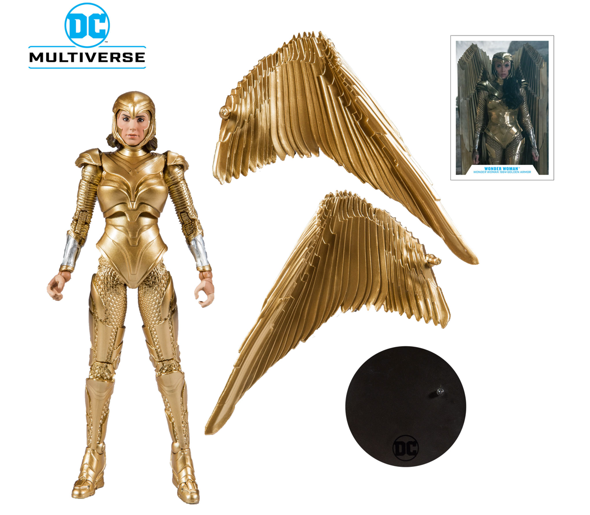 DC MULTIVERSE - WONDER WOMAN 1984 GOLDEN ARMOR ACTION FIGURE TOY