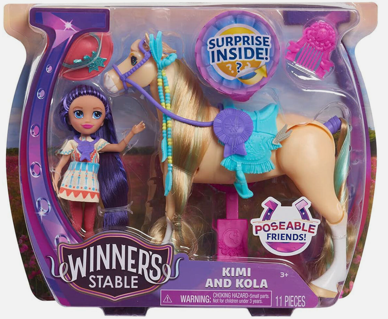 Winner's Stable Doll and Horse Toy Set