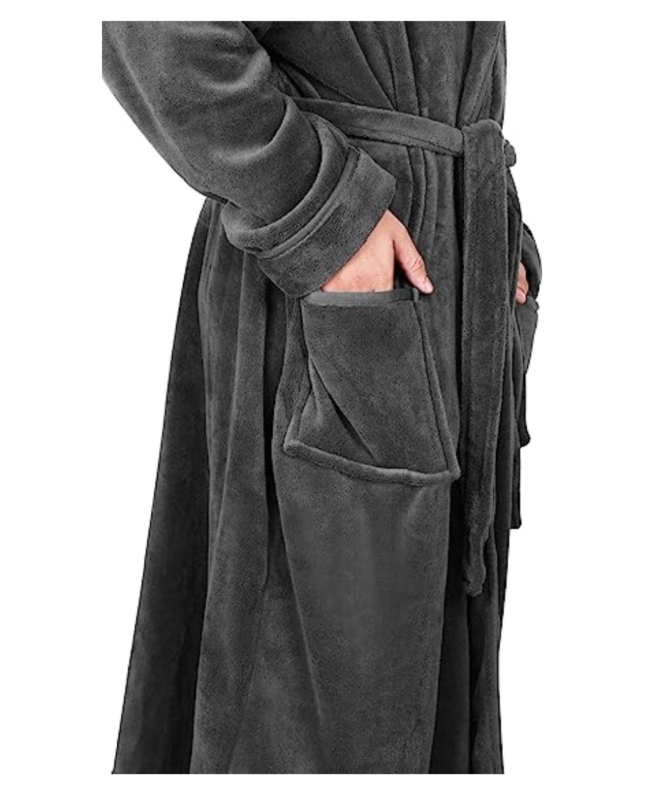 Mens Shawl Collar Fleece & Spa Bath Robe