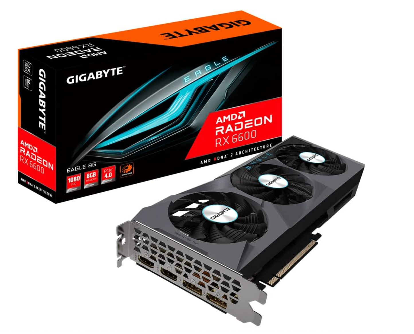 GIGABYTE Radeon RX 6600 Eagle 8G Graphics Card