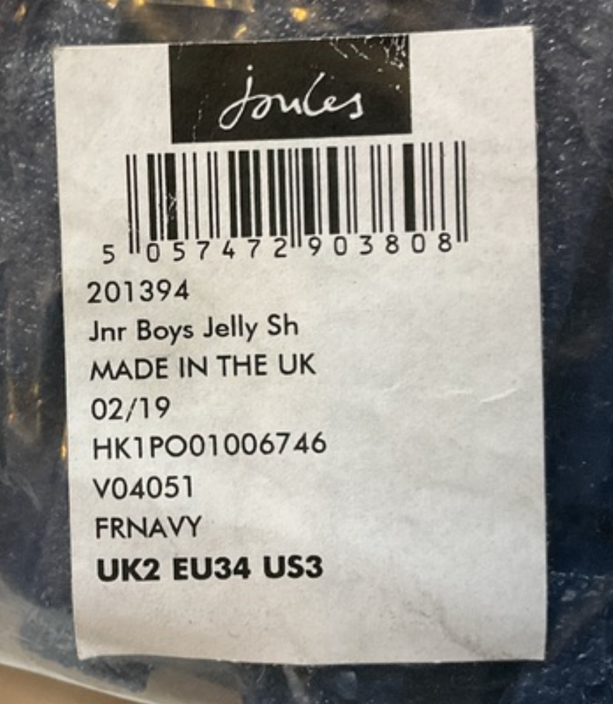 Joules Boy's Jelly Shoes