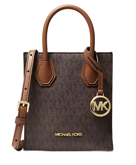 Michael Kors Mercer Extra-Small Logo and Leather Crossbody Bag