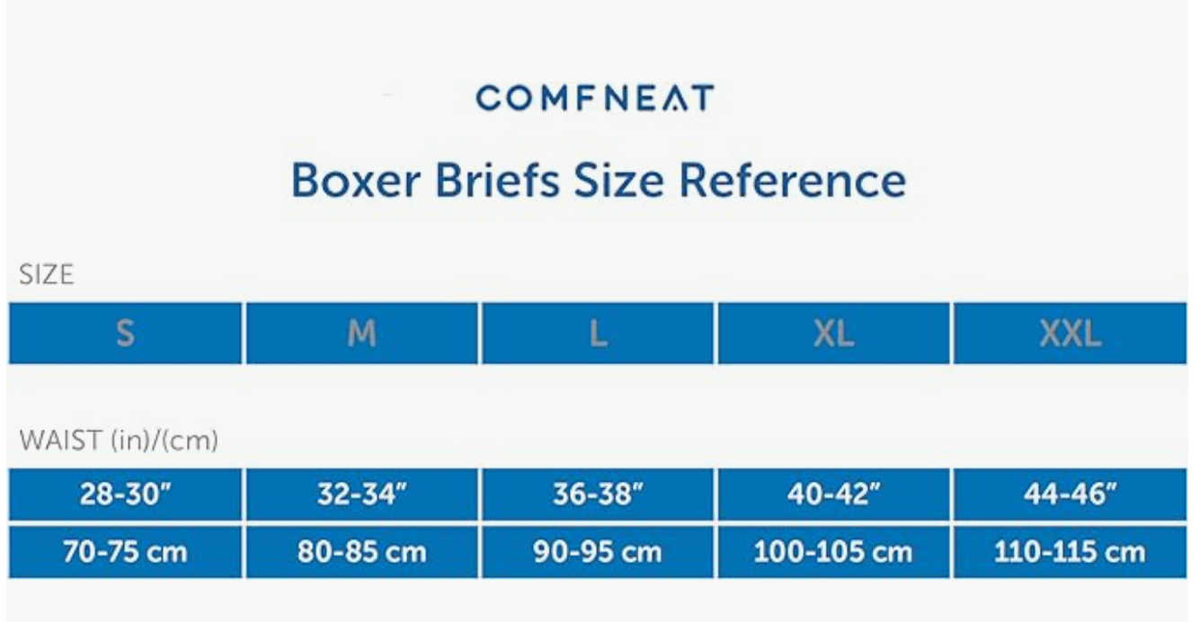 Comfneat Men's 6-Pack Boxer Briefs