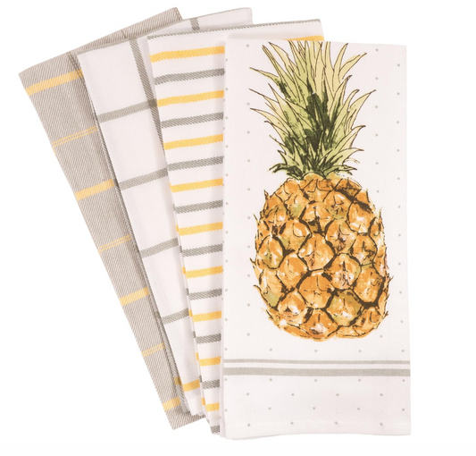 Home Pantry Pineapple Kitchen Dish Towel Set of 4