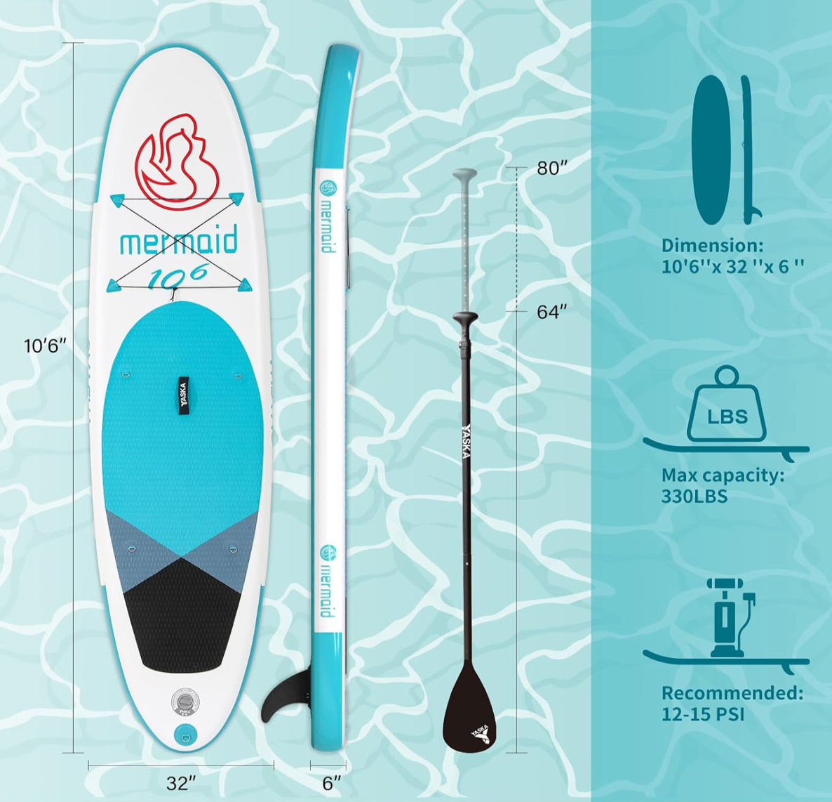 YASKA Inflatable Paddle Board