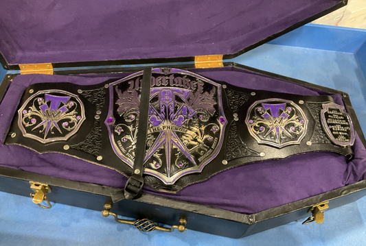 WWE Undertaker Mini Title Belt Championship with Casket Case