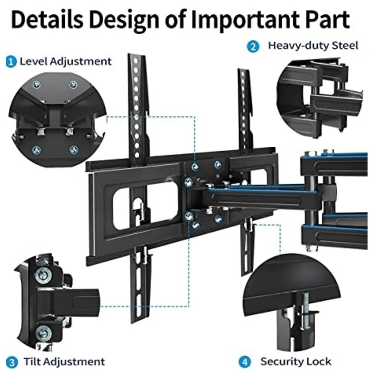 Everstone TV Wall Mount - Full Motion