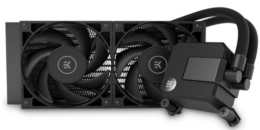 EK AIO Basic 240mm All-in-One Liquid CPU Cooler with EK-Vardar High-Performance PMW Fans