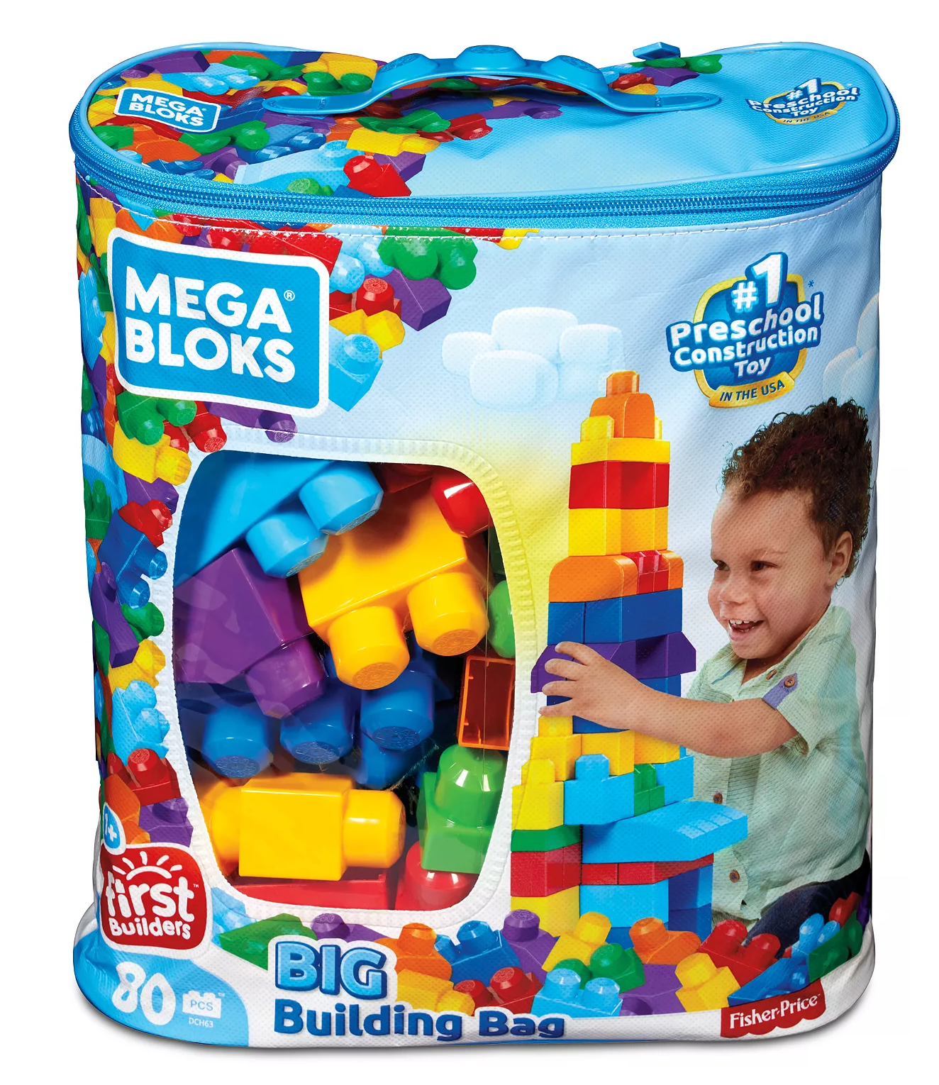 Mega Bloks for Toddlers 1-3, Blue