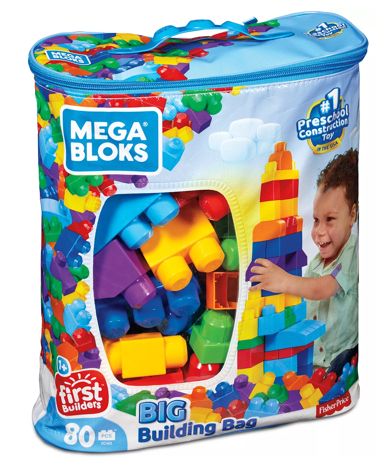 Mega Bloks for Toddlers 1-3, Blue