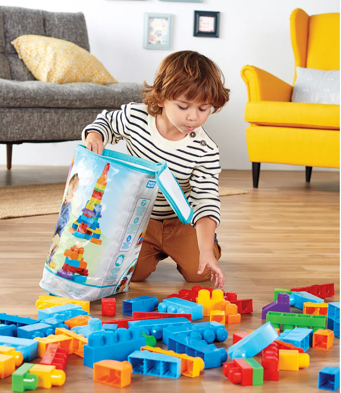 Mega Bloks for Toddlers 1-3, Blue