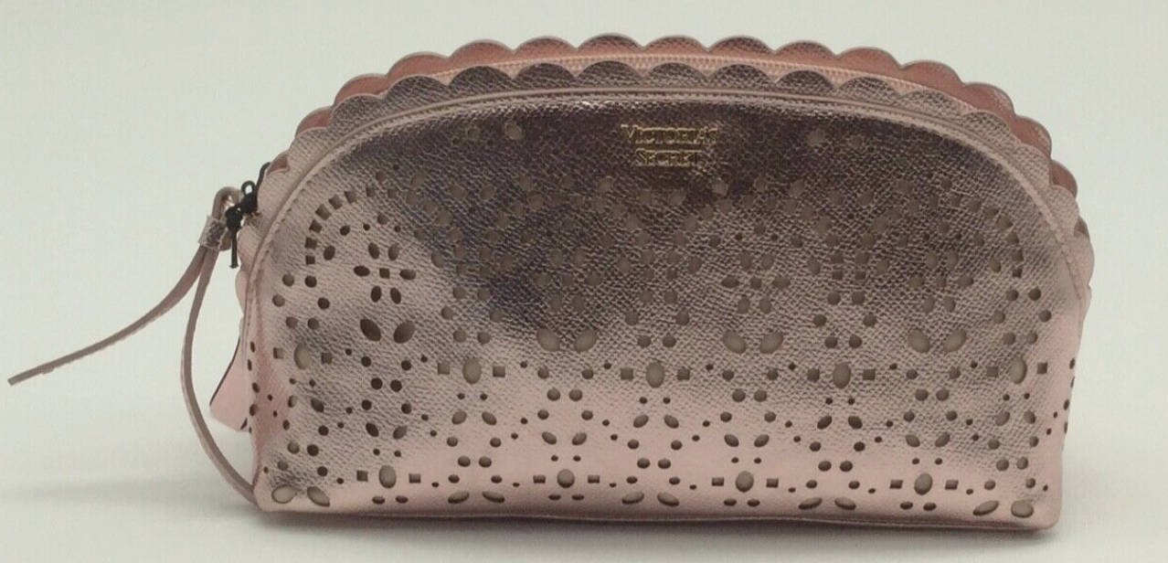 Victoria Secret Cosmetic Bag Makeup Rose Gold