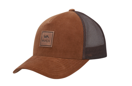 Men's RVCA Brown All the Way Snapback Trucker Hat