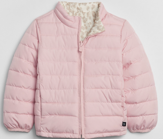 Gap Factory Toddler ColdControl Reversible Puffer, Pink, 3 Years