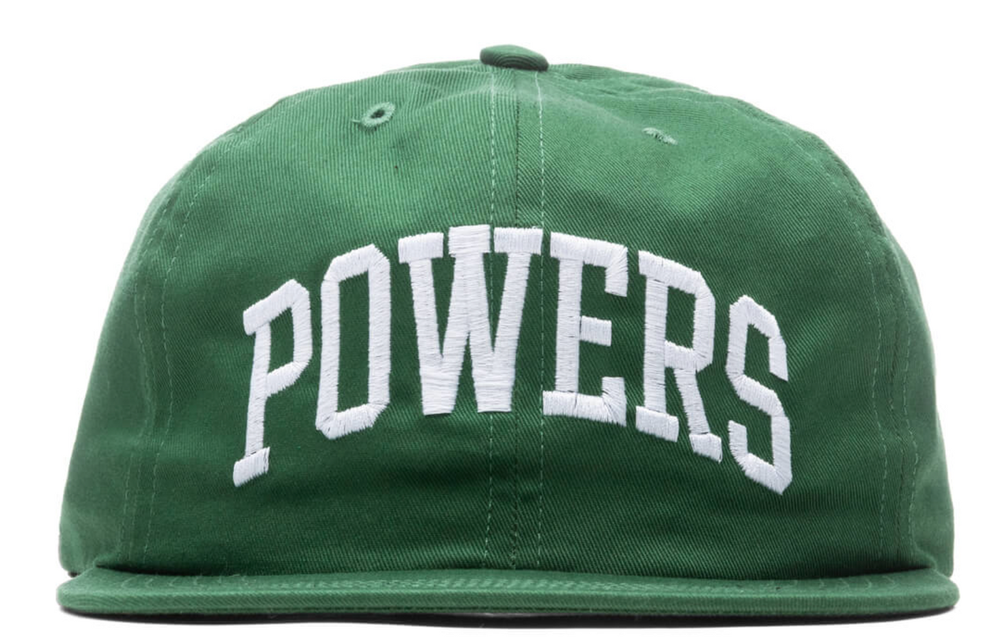 POWERS ARCH LOGO 6-PANEL CAP - GREEN/WHITE