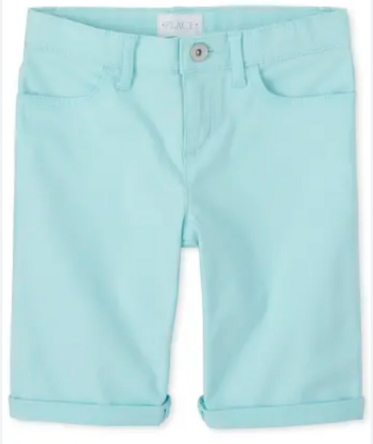 Girls Roll Cuff Skimmer Shorts