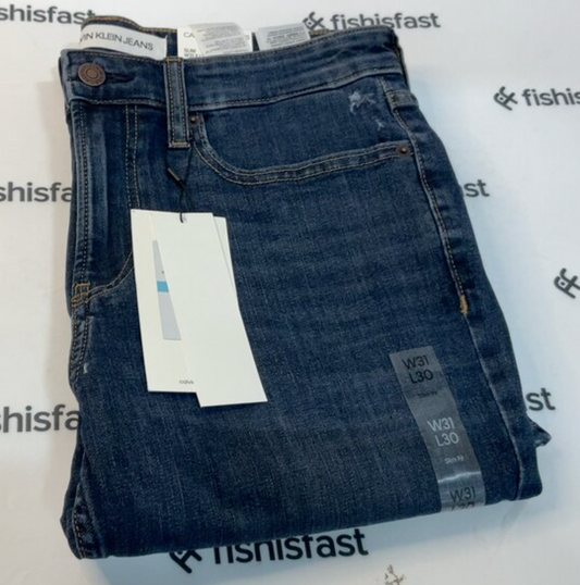 Calvin Klein Denim Pants Men's Slim 401