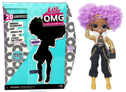 LOL Surprise Omg 24K D.J. Fashion Doll Playset 20 Pieces