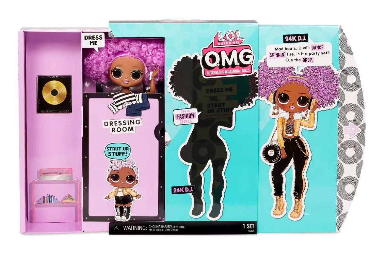 LOL Surprise Omg 24K D.J. Fashion Doll Playset 20 Pieces