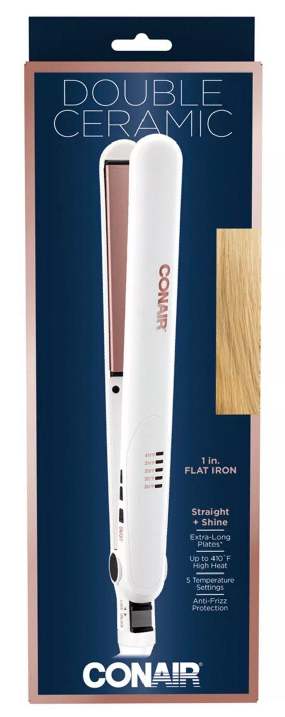 Conair Double Ceramic 1-inch Flat Iron