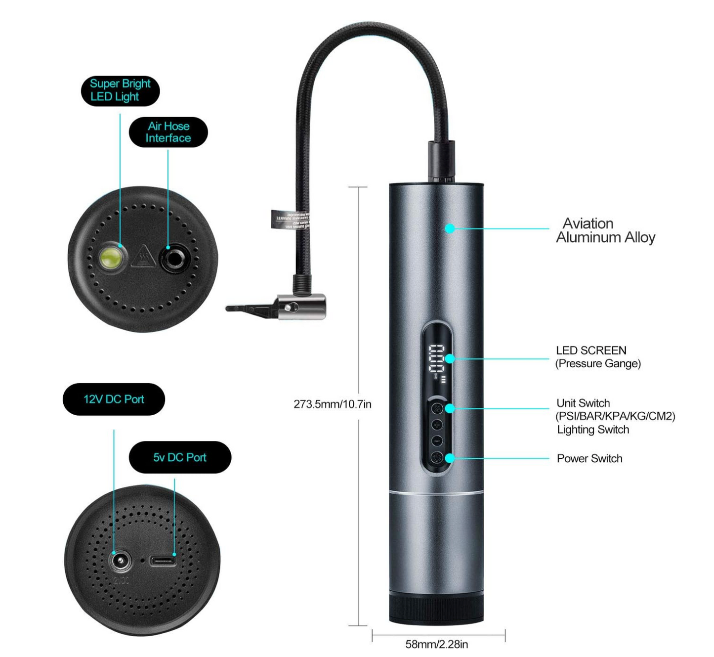 REALSUN Handheld Air Compressor