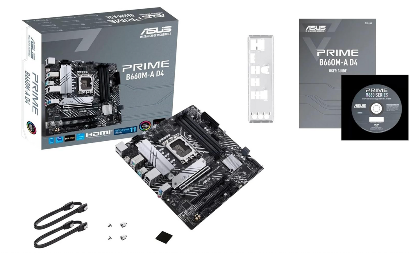 ASUS Prime B660M-A D4 LGA 1700(Intel 12th Gen) mATX Motherboard