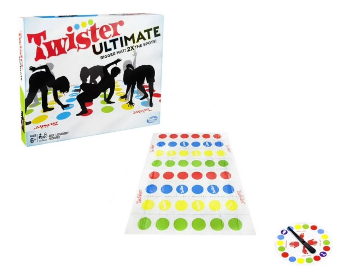 Twister Ultimate: Bigger Mat More Colored Spots Family Party Game Age 6+