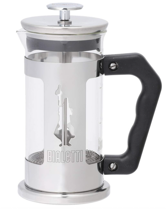 Bialetti French Press Coffee Maker, 3 Cup, Preziosa Stainless Steel