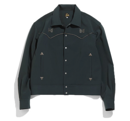 Mr.Porter Needles Double Cloth Piping Cowboy Jacket in Green